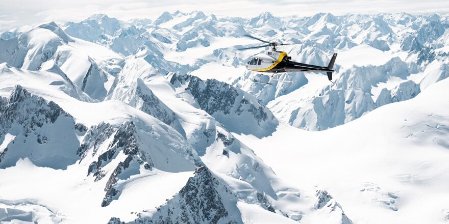 scenic flight over south island nz mountains